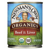 Newman's Own Organics Cat Food - Beef and Liver - Case of 12 - 12 oz.