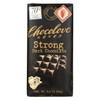 Chocolove Xoxox - Premium Chocolate Bar - Dark Chocolate - Strong - 3.2 oz Bars - Case of 12