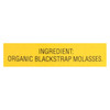 Plantation Organic Blackstrap Molasses Syrup - Case of 12 - 15 oz.