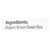 Lundberg Family Farms Organic Brown Sweet Rice - Single Bulk Item - 25LB