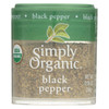 Simply Organic Black Pepper - Organic - Medium Grind - .56 oz - Case of 6