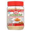 Just Great Stuff Powdered Peanut Butter - 6.43 oz - Case of 12