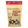 Woodstock Organic Unsweetened Black Mission Figs - Case of 8 - 10 OZ