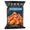 Terra Chips Sweet Potato Chips - Crinkled Sweet Potato with Sea Salt - Case of 12 - 6 oz.