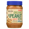 Woodstock Organic Unsalted Smooth Easy Spread Peanut Butter - Case of 12 - 18 OZ