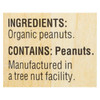 Woodstock Organic Unsalted Crunchy Easy Spread Peanut Butter - Case of 12 - 18 OZ