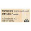 Woodstock Organic Crunchy Easy Spread Peanut Butter - Case of 12 - 35 OZ