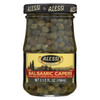 Alessi - Capers in White Balsamic Vinegar - 3.5 oz - Case of 6