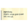 Lundberg Family Farms Organic Brown Rice Cakes - Lightly Salted - Case of 12 - 8.5 oz.