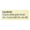 Lundberg Family Farms Organic Wild Rice Cake - Case of 12 - 8.5 oz.