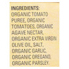 Organic Ville Organic Pizza - Sauce - Case of 12 - 15.5 Fl oz.