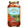 Organic Ville Organic Pasta Sauce - Marinara - Case of 12 - 24 Fl oz.