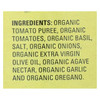 Organic Ville Basil Organic Pasta Sauce - Tomato - Case of 12 - 24 Fl oz.