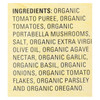 Organic Ville Organic Pasta Sauce - Mushroom - Case of 12 - 24 Fl oz.