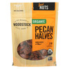 Woodstock Organic Pecan Halves - Case of 8 - 4.5 OZ