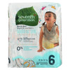 Seventh Generation Free and Clear Baby Diapers - Stage 6 - Case of 4 - 20 Count