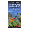 Lily's Sweets Chocolate Bar - Dark Chocolate - 55 Percent Cocoa - Crispy Rice - 3 oz Bars - Case of 12