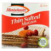 Manischewitz - Thin Matzo Cracker - Salted - Case of 12 - 10 oz.