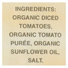 Bella Terra 100% Organic San Marzano Region Diced Plum Tomatoes - Case of 6 - 24 oz Bella Terra 100% Organic San Marzano Region Diced Plum Tomatoes - Case of 6 - 24 oz