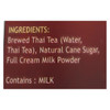 Taste Nirvana Thai Tea - Latte - Case of 12 - 9.5 oz.