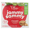 Plum Kids Jammy Sammy Snacks - Strawberry Jam and Peanut Butter - Case of 6 - 1.03 oz. Plum Kids Jammy Sammy Snacks - Strawberry Jam and Peanut Butter - Case of 6 - 1.03 oz.