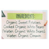 Sprout Organic Baby Food - Sweet Potato White Beans with Cinnamon - Case of 10 - 4 oz.