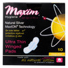Maxim Hygiene Pads with Wings - Regular - 10 count