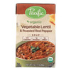 Pacific Natural Foods Soup - Vegetable Lentil and Roasted Red Pepper - Case of 12 - 17 oz.