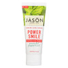 Jason Natural Products Toothpaste - Powersmile - Antiplaque and Whitening - Powerful Peppermint - Fluoride-Free - 3 oz - case of 12