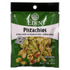 Eden Foods Organic Pocket Snacks - Pistachios - Shelled and Dry Roasted - 1 oz - Case of 12