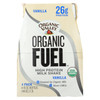 Organic Valley Fuel Milk Protien Shake - Vanilla - Case of 3 - 4/11oz Bottle