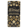 Divine Chocolate Bar - Dark Chocolate - Whole Almonds - 3.5 oz Bars - Case of 10