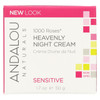 Andalou Naturals Heavenly Night Cream - 1000 Roses - 1.7 oz