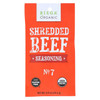 Riega Foods Seasoning - Organic - Shredded Beef - No. 7 - .9 oz - case of 8