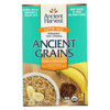 Ancient Harvest Hot Cereal - Banana and Brown Sugag - Case of 8 - 10.58 oz.