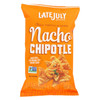 Late July Snacks Classic Tortilla Chips - Nacho Chipotle - Case of 12 - 5.5 oz.