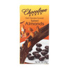 Chocolove Xoxox Dark Chocolate Bar - Salted Almonds - Case of 6 - 3 oz