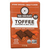 Taza Chocolate Stone Ground Organic Dark Chocolate Bar - Toffee Almond and Sea Salt - Case of 10 - 2.5 oz.