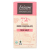 Salazon Chocolate Dark Chocolate - Sea Salt - Case of 12 - 2.75 oz.