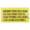 Tea's Organic Green Tea - Lightly Sweet Lemon Mint - Case of 12 - 16.9 Fl oz.