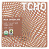 Tcho Chocolate Milk Chocolate Bar - Cacao - Case of 12 - 2.5 oz.