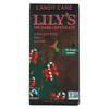 Lily's Sweets Chocolate Bar - Dark Candy Cane Bar - Case of 12 - 2.8 oz.