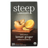 Steep By Bigelow Organic Herbal Tea - Lemon Ginger - Case of 6 - 20 BAGS