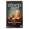 Steep By Bigelow Organic Black Tea - Sweet Cinnamon - Case of 6 - 20 BAGS