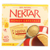 Nektar Honey Crystals Honey Sticky Mess - Granulated - Case of 6 - 40 Count