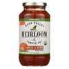 Napa Valley Heirloom Tomato Organic Pasta Sauce - Garlic and Herb - Case of 6 - 24 oz.