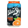 Blue Sky Cane Sugar Soda - Orange - Case of 4 - 6/12 fl oz