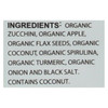 Warp Organic Veggie Flatbread - Spirulina - Case of 8 - 5.3 oz. Warp Organic Veggie Flatbread - Spirulina - Case of 8 - 5.3 oz.