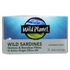 Wild Planet Wild Sardines - Skinless Boneless Fillets in Olive Oil - Case of 12 - 4.25 oz