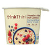 Think! Thin Protein & Fiber Hot Oatmeal - Farmer's Market Berry Crumble - Case of 6 - 1.76 oz Think! Thin Protein & Fiber Hot Oatmeal - Farmer's Market Berry Crumble - Case of 6 - 1.76 oz